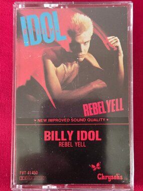 VINTAGE, 1983 BILLY IDOL, REBEL YELL CASSETTE!!!